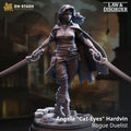 Angela Hardvin | Elf Human Rogue Duelist Fighter Ranger | 32mm / 28mm / 75mm | Ideal for Tabletop RPGs | Dungeons and Dragons - Dm Stash