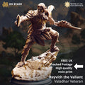 Reyvith The Valiant | Elf Fighter Paladin | 32mm / 28mm / 75mm | Ideal for Tabletop RPGs | Dungeons and Dragons - Dm Stash