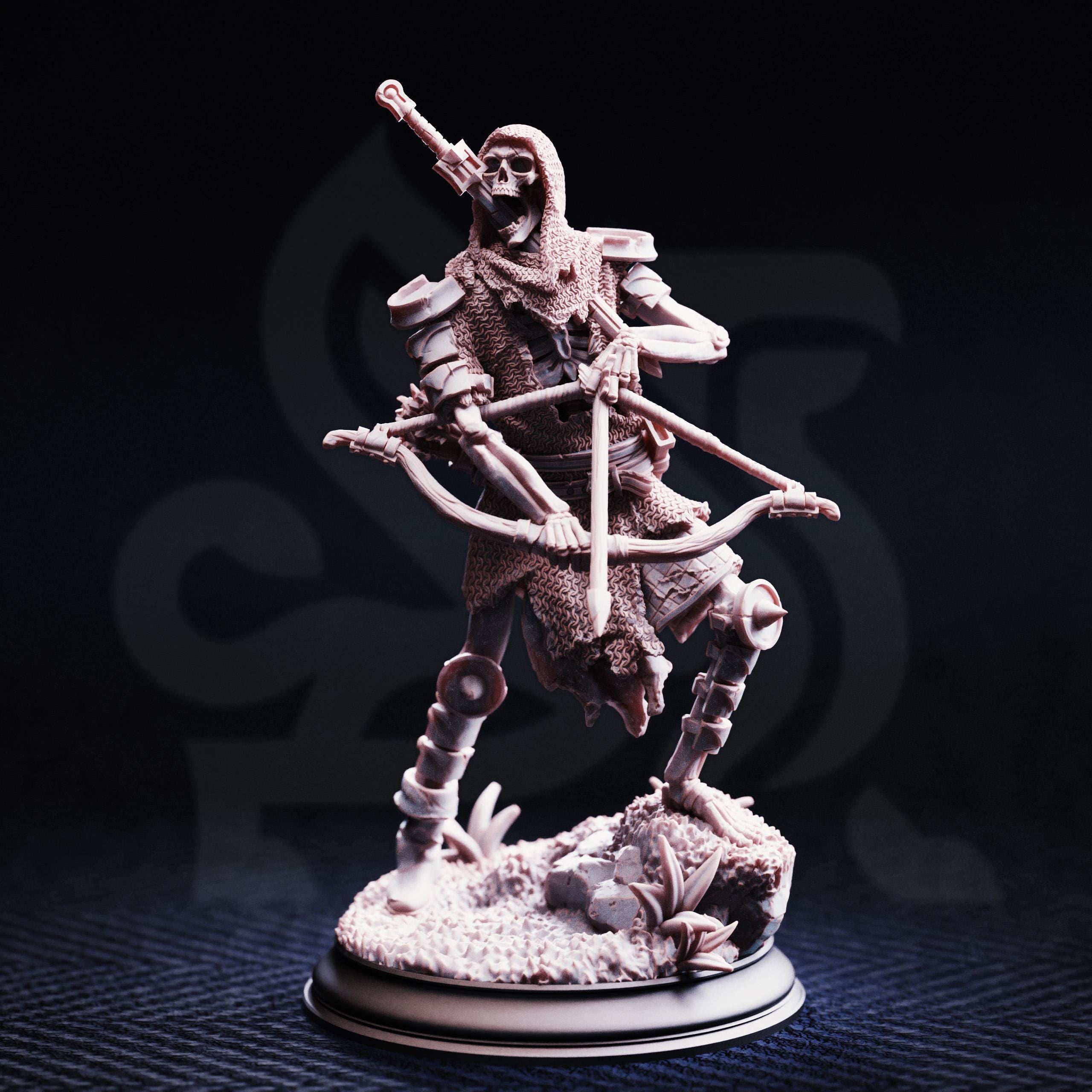 Skeleton Lost Crusader Design 1 Monster Enemy Villain | 32mm / 28mm / 75mm | Ideal for Tabletop RPGs | Dungeons and Dragons - Dm Stash