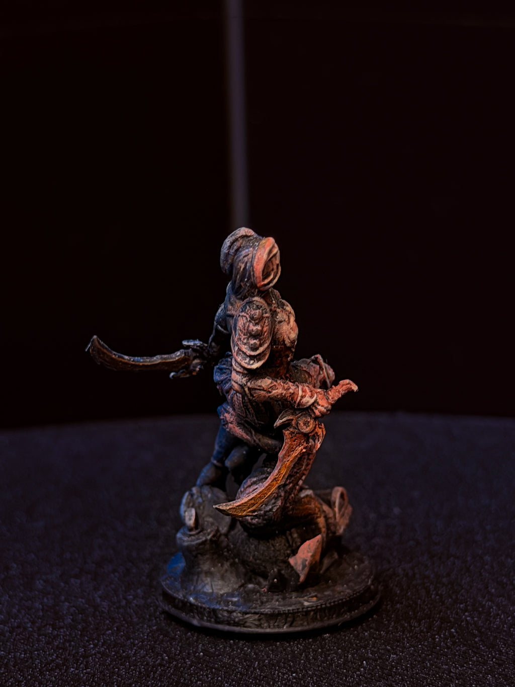 Pre-Painted D&D Miniature | Tiefling Rogue | Hand-Painted Character Mini | TTRPG Ready