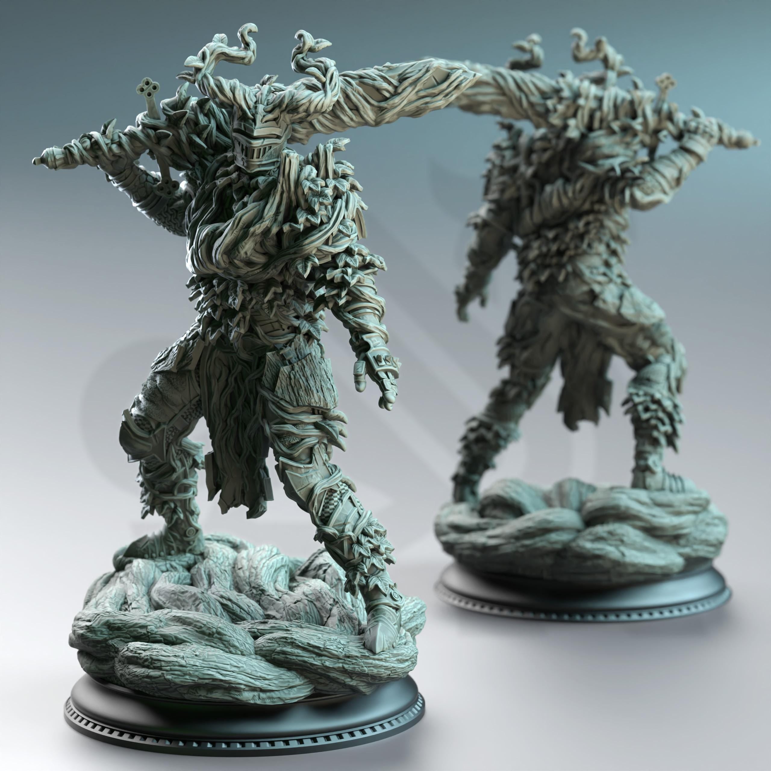 Vine Possessed Armour Miniature DND Paladin Miniature | 32mm Resin RPG Figure Dungeons and Dragons