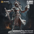 Johanna Saffron The Scorned | Human Aasimar Paladin | 32mm / 28mm / 75mm | Ideal for Tabletop RPGs | Dungeons and Dragons - Dm Stash