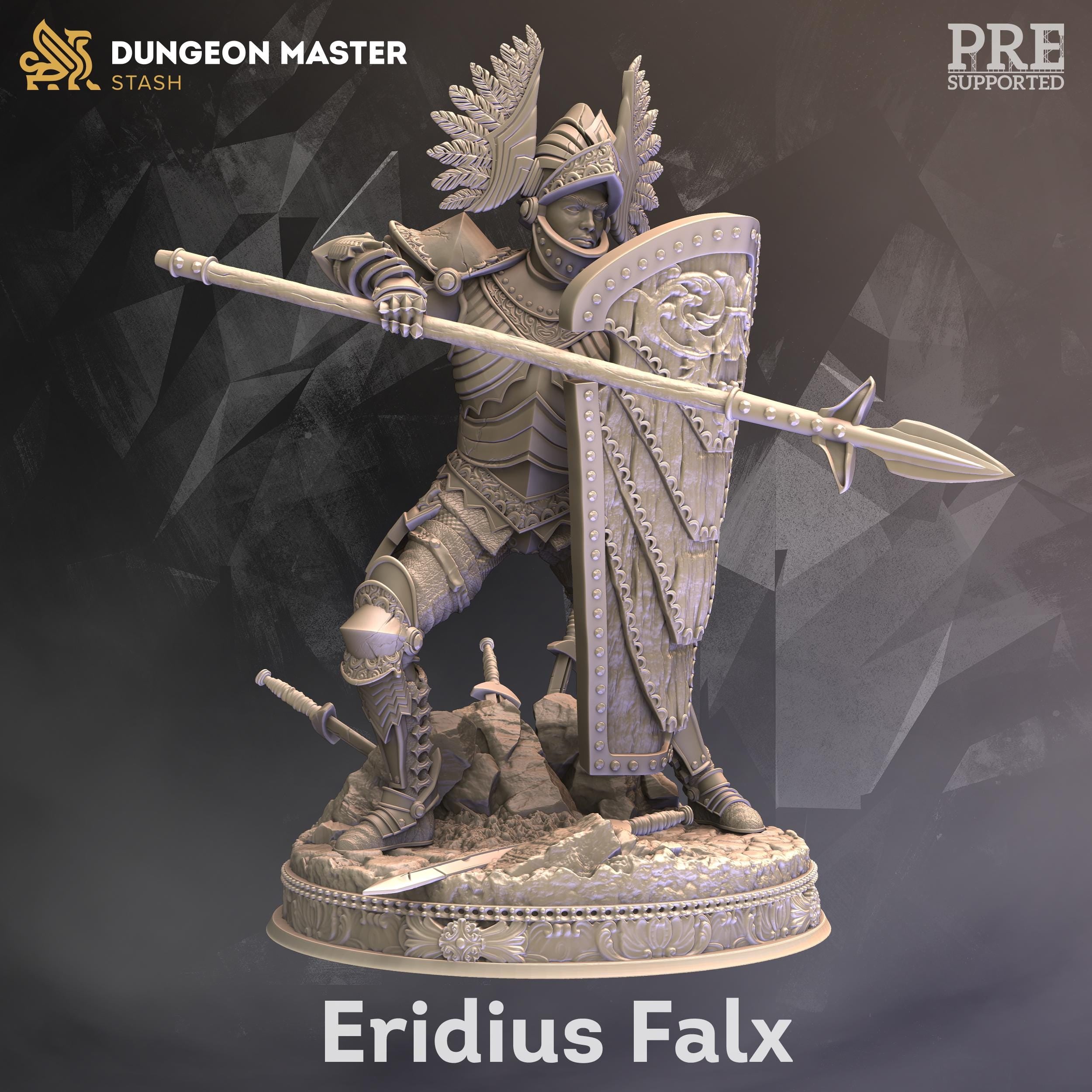 Eridus | Human Elf Fighter Paladin | 32mm / 28mm / 75mm | Ideal for Tabletop RPGs | Dungeons and Dragons - Dm Stash