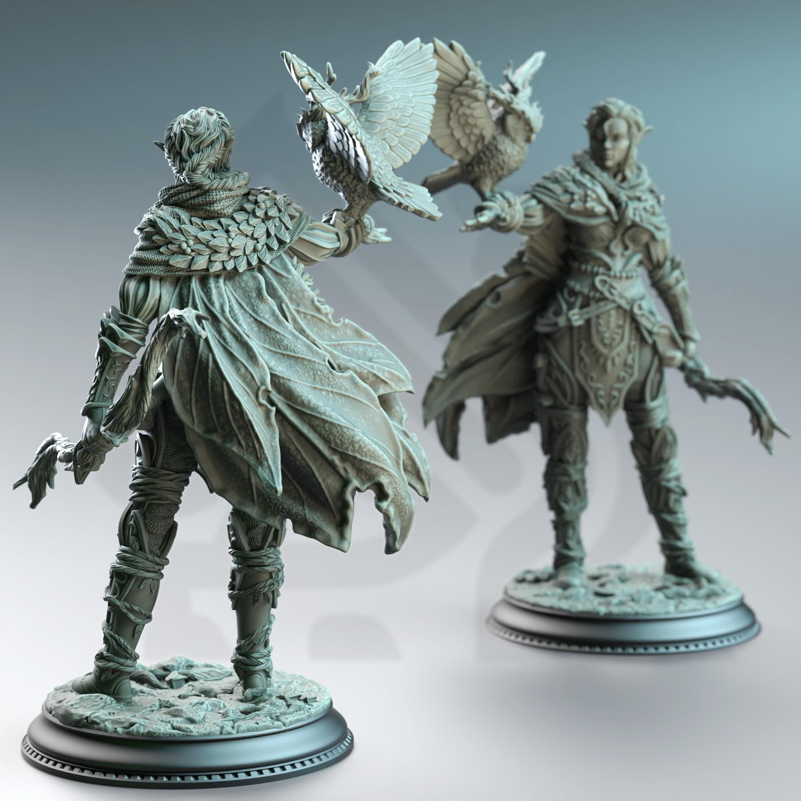 Jesmira The Jaded Feywalker Ranger | Elf Ranger | 32mm / 28mm / 75mm | Ideal for Tabletop RPGs | Dungeons and Dragons - Dm Stash