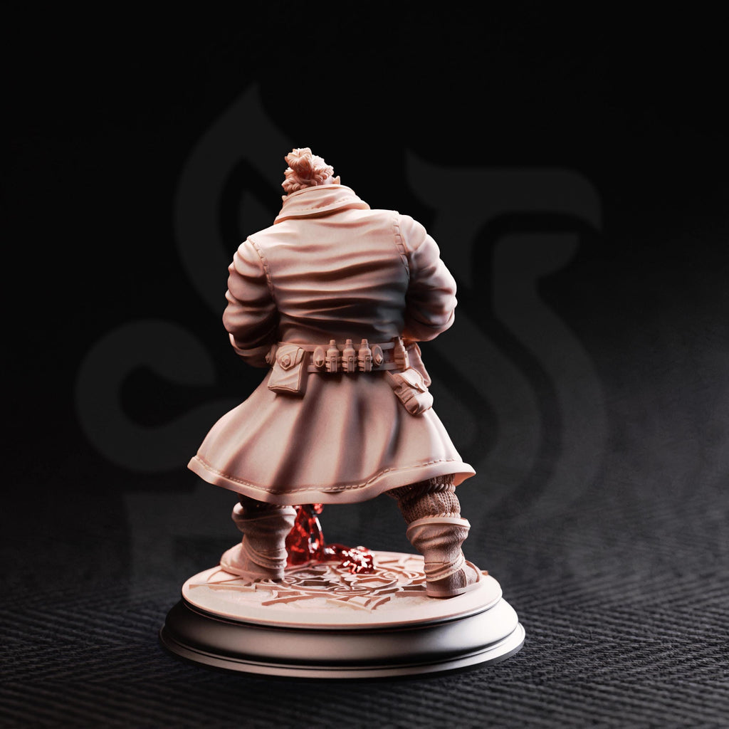 Korgrin Bloodstone Dwarf Mage DND Miniature | 32mm Resin RPG Figure Dungeons and Dragons