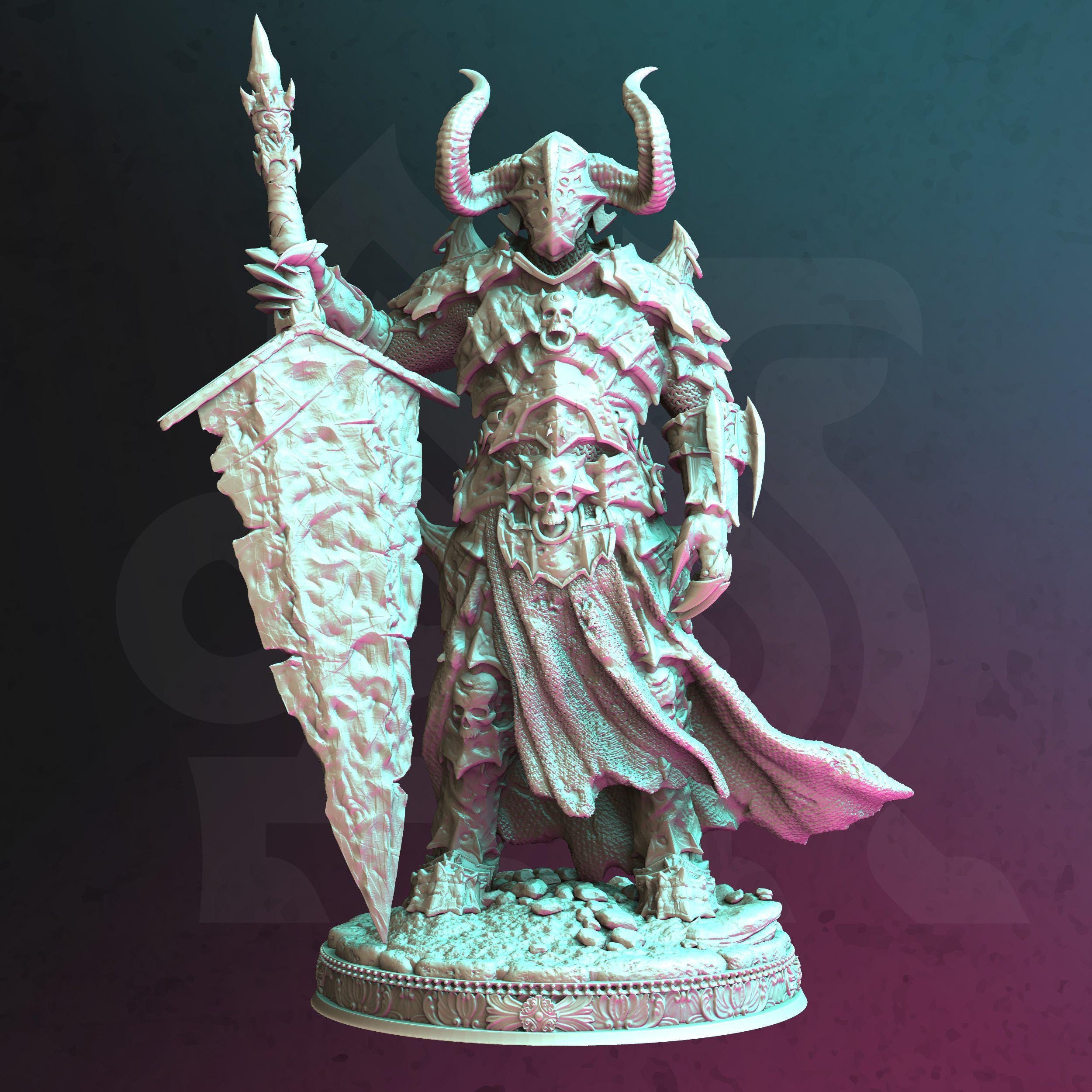 Morian Paladin Human Elf Fighter DND Miniature | 32mm Resin RPG Figure Dungeons and Dragons
