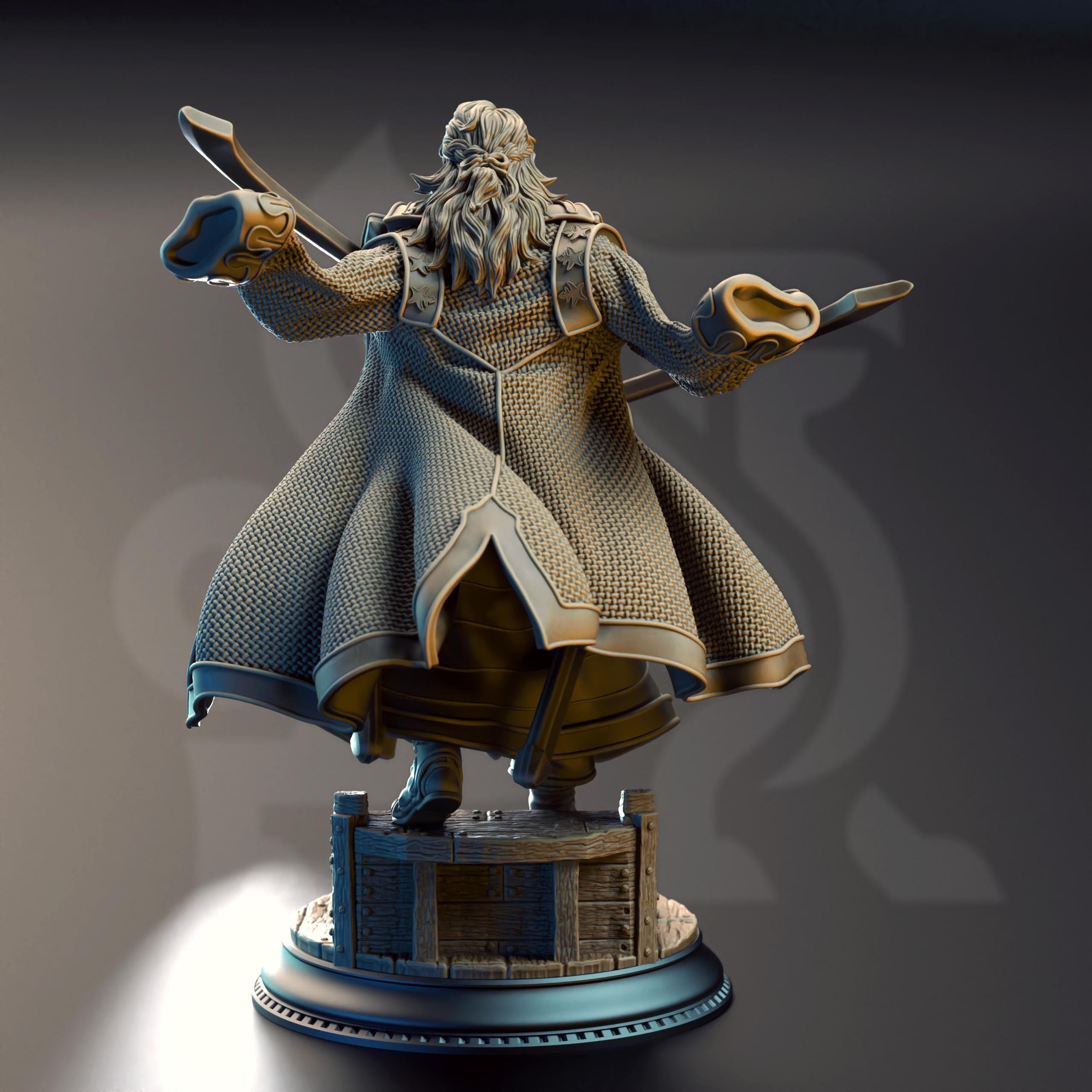 Ignacio Reyes | Pirate Human Fighter Ranger Hexhunter | 32mm / 28mm / 75mm | Ideal for Tabletop RPGs | Dungeons and Dragons - Dm Stash