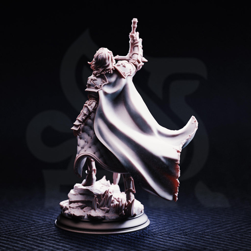 Jeanne Maiden Of Justice | Human Paladin NPC Fighter | 32mm / 28mm / 75mm | Ideal for Tabletop RPGs | Dungeons and Dragons - Dm Stash