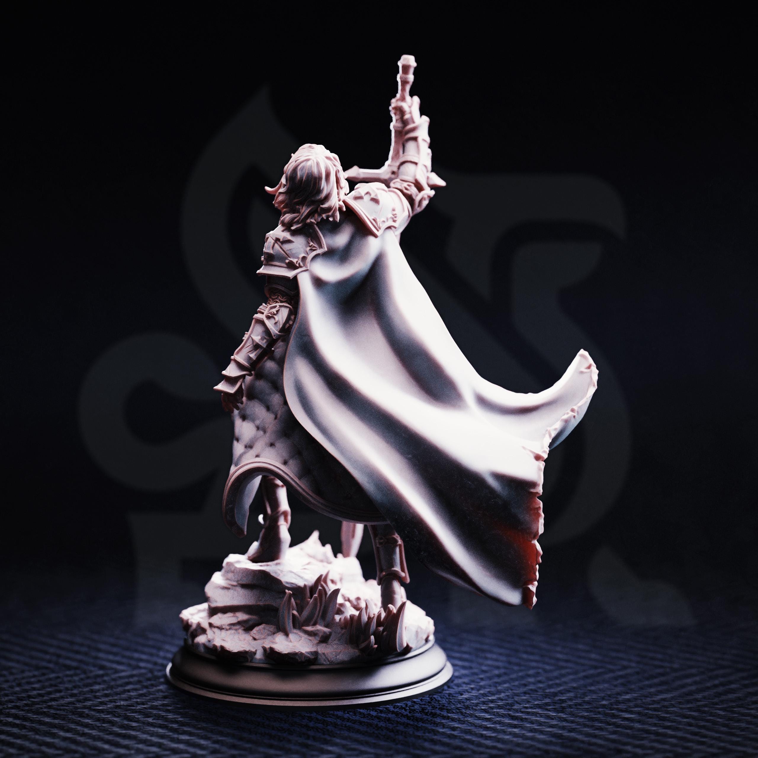 Jeanne Maiden Of Justice | Human Paladin NPC Fighter | 32mm / 28mm / 75mm | Ideal for Tabletop RPGs | Dungeons and Dragons - Dm Stash