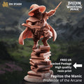 Pepitos Gnome Mage DND Miniature | 32mm Resin RPG Figure Dungeons and Dragons