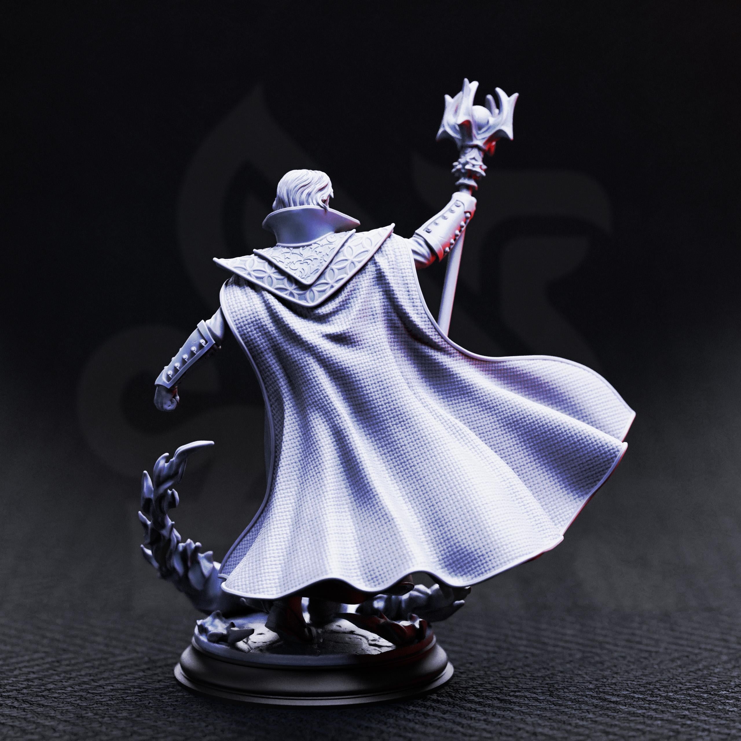 Renard | Vampire Lord Sorcerer Mage Monster Curse Of Strahd | 32mm / 28mm / 75mm | Ideal for Tabletop RPGs | Dungeons and Dragons - Dm Stash