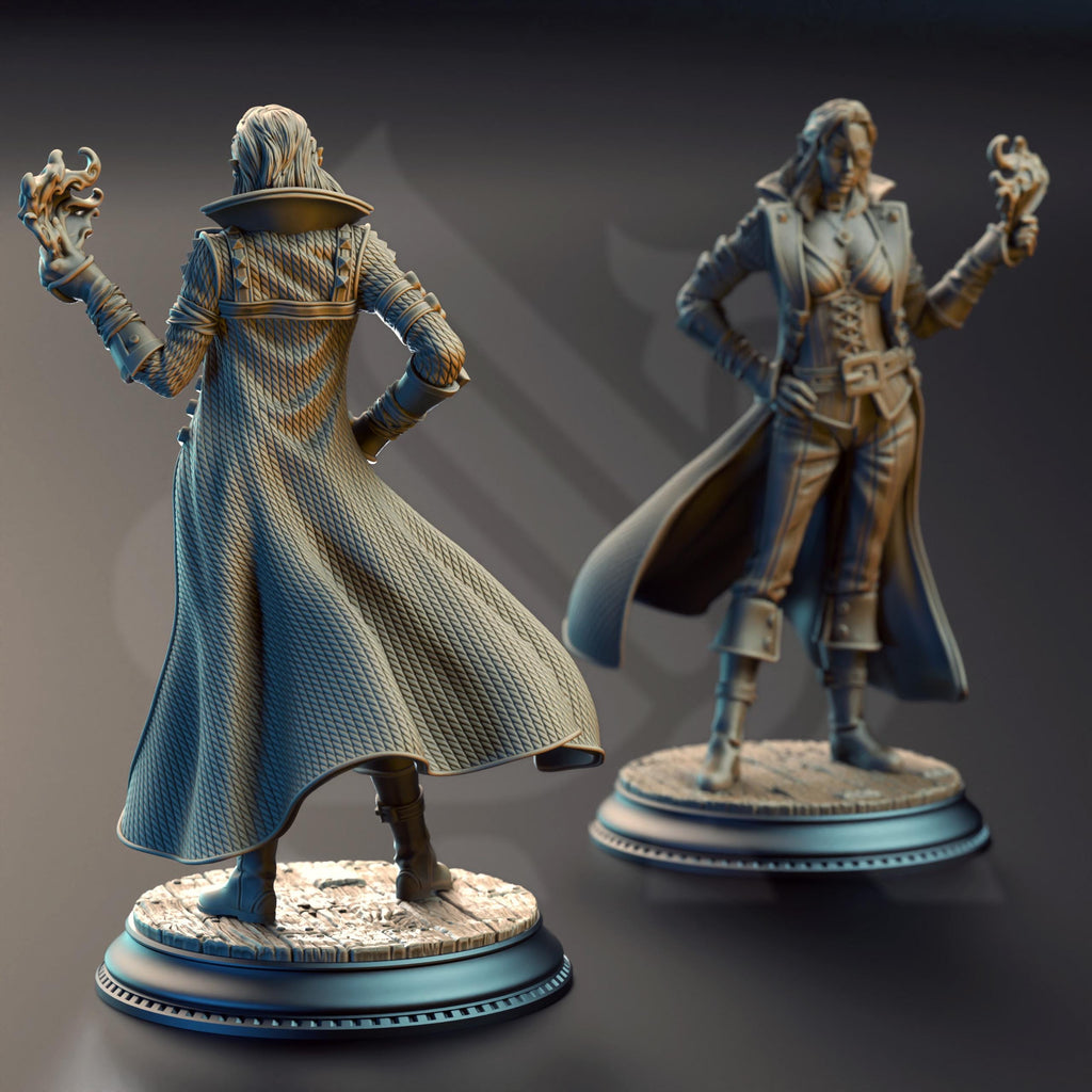 Charlotte Anne | Pirate Elf Rogue Mage NPC| 32mm / 28mm / 75mm | Ideal for Tabletop RPGs | Dungeons and Dragons - Dm Stash