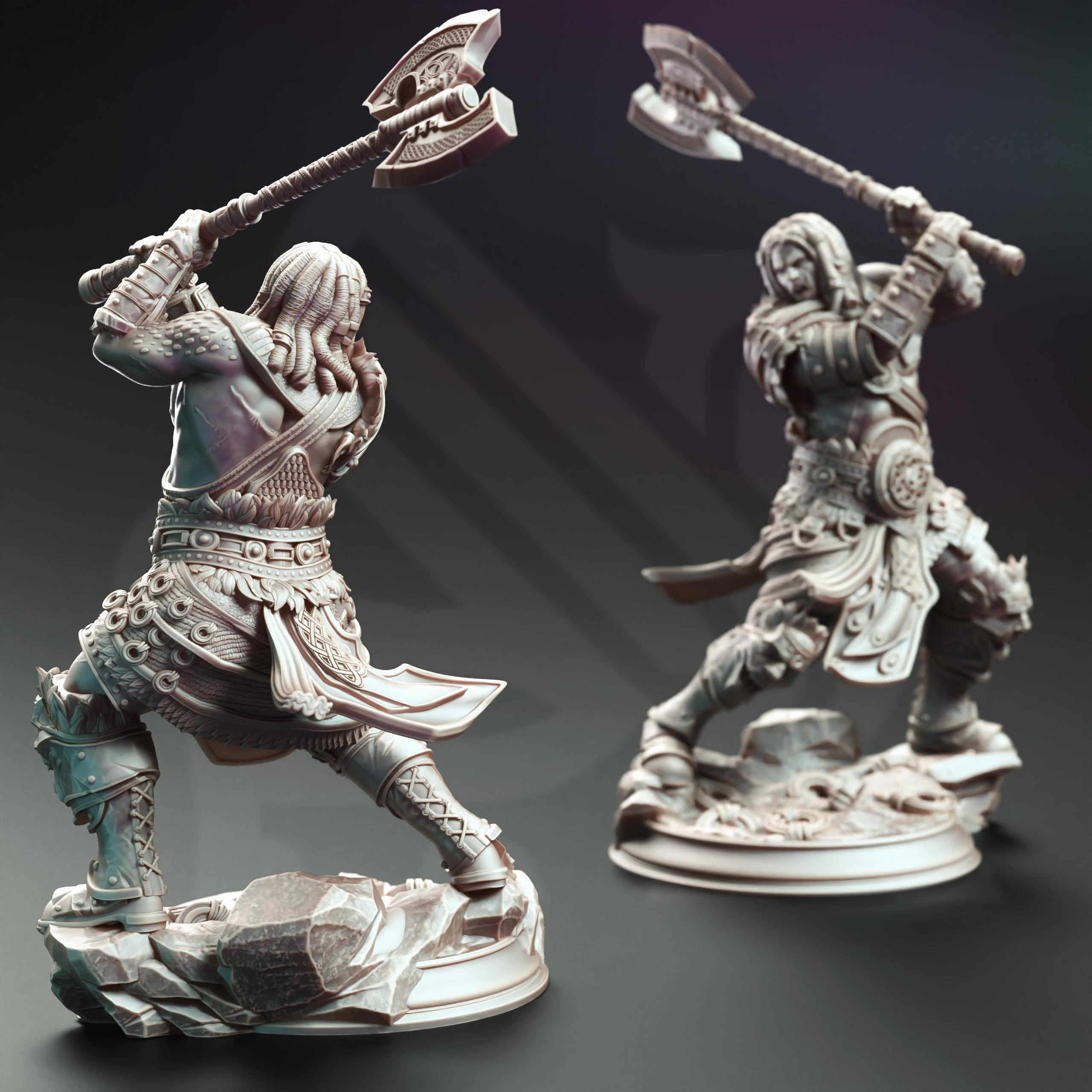 Charnuk | Goliath Fighter Barbarian Paladin | 32mm / 28mm / 75mm | Ideal for Tabletop RPGs | Dungeons and Dragons - Dm Stash