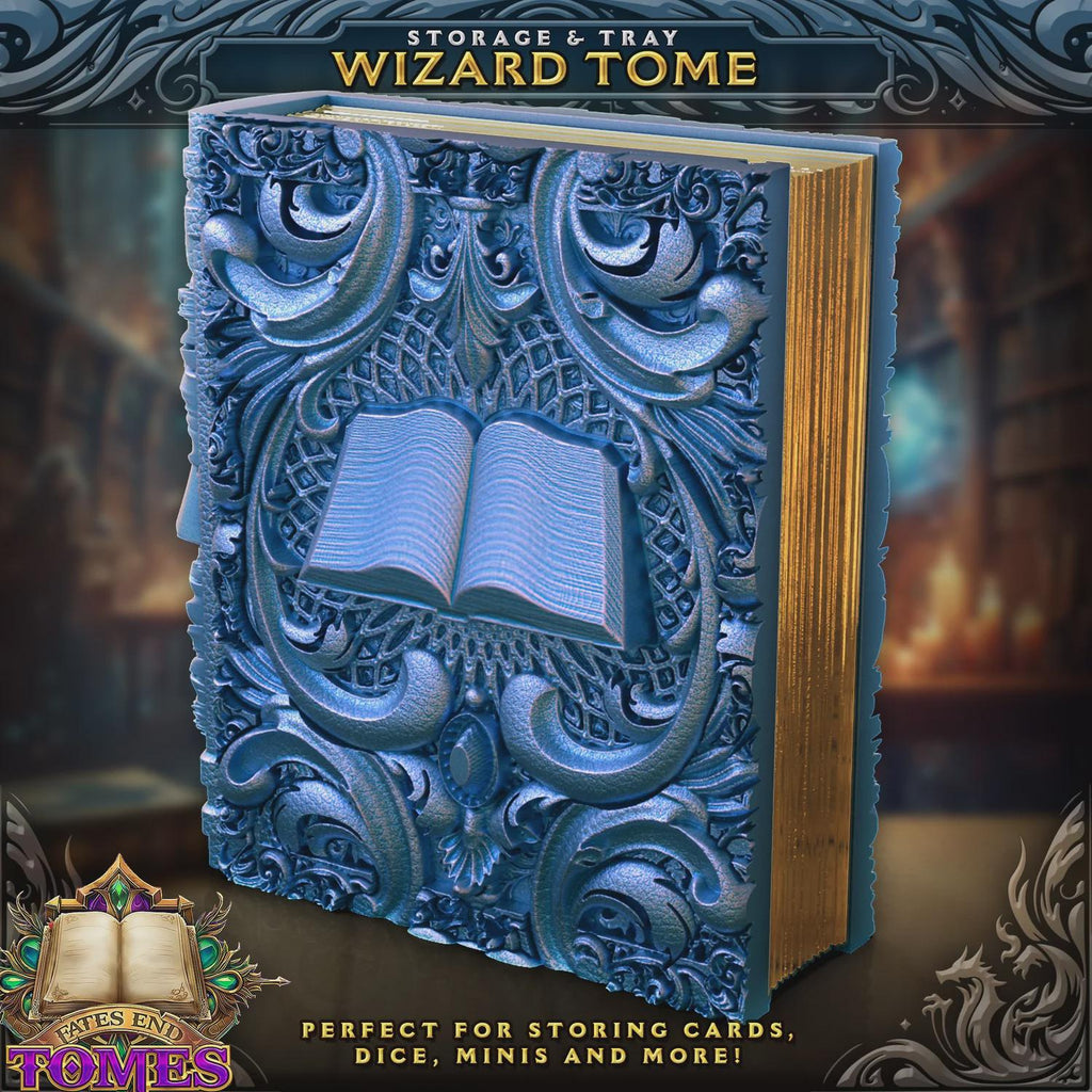 Wizard Dice Tower Book | 3D Printed RPG Storage Tome