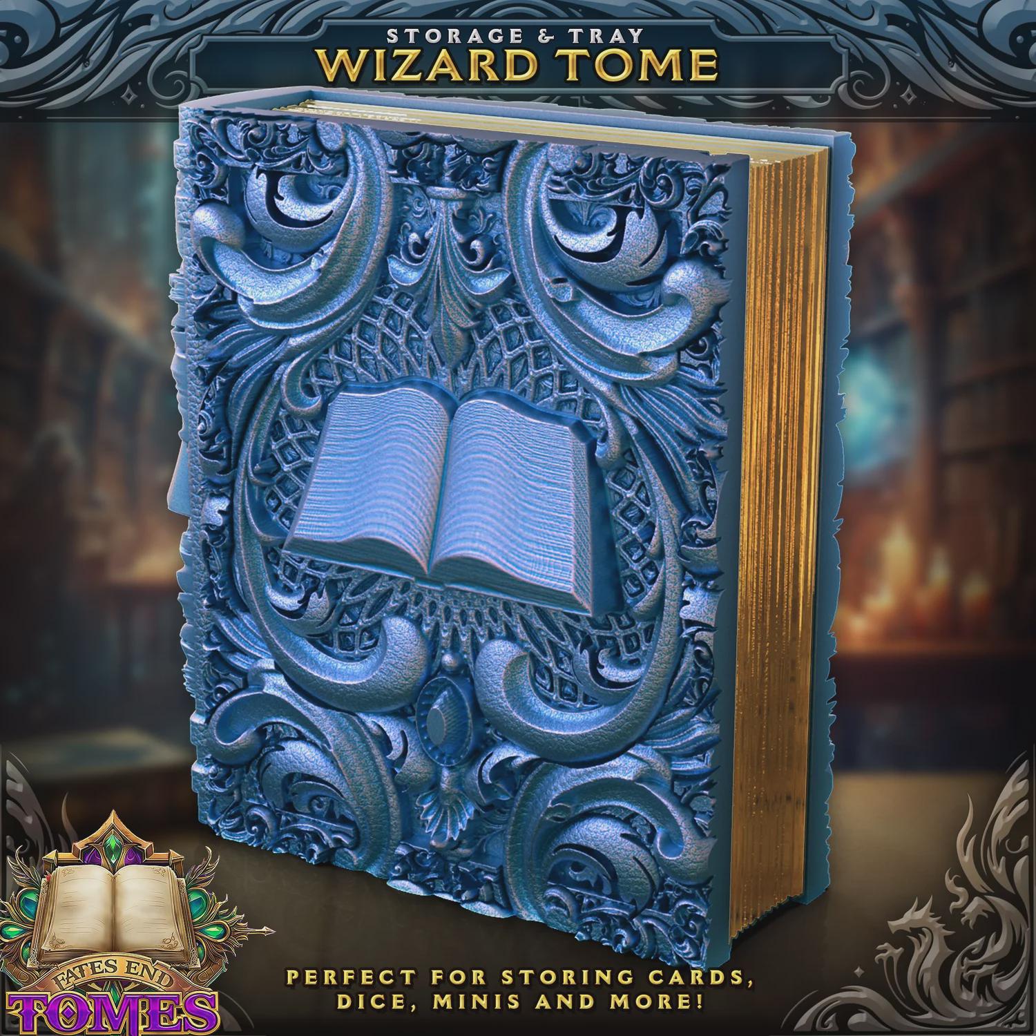 Wizard Dice Tower Book | 3D Printed RPG Storage Tome