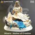 Minera Female Mage DND Miniature | 32mm Resin RPG Figure Dungeons and Dragons