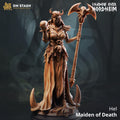Hel Maiden Of Death| Elf Wizard Sorcerer Villian Nordic | 32mm / 28mm / 75mm | Ideal for Tabletop RPGs | Dungeons and Dragons - Dm Stash