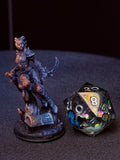 Pre-Painted D&D Miniature | Tiefling Rogue | Hand-Painted Character Mini | TTRPG Ready