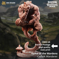 Raiko Tabaxi Monk Barbarian DND Miniature | 32mm Resin RPG Figure Dungeons and Dragons