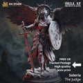 Soleria The Judge Angelic Paladin DND Miniature | 32mm Resin RPG Figure Dungeons and Dragons