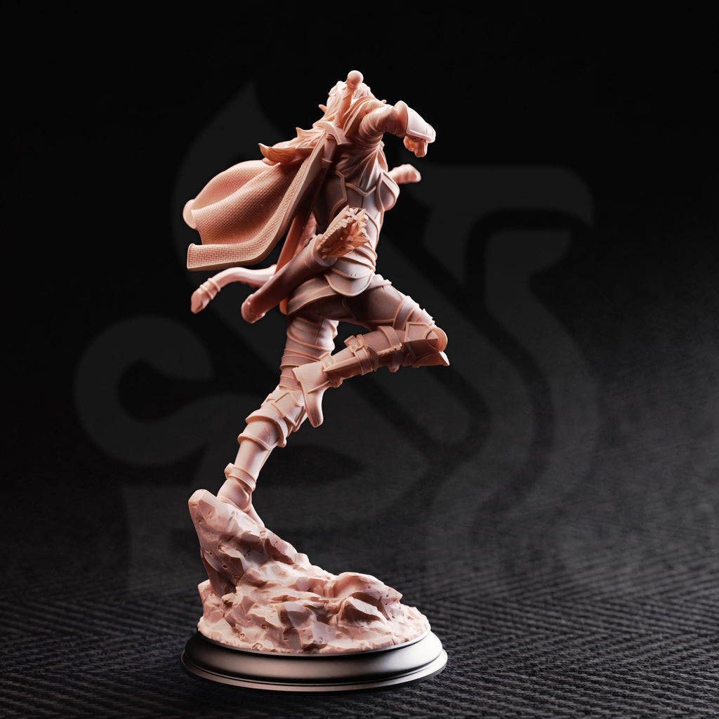Virana Elf Ranger Fighter DND Miniature | 32mm Resin RPG Figure Dungeons and Dragons
