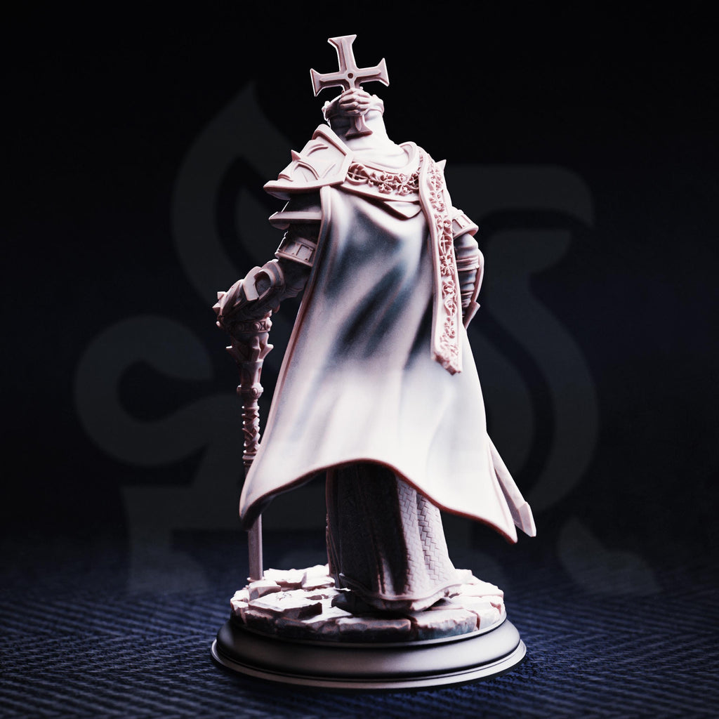 Arch Paladin Tyrius the 3rd | Human Elf Fighter Paladin | 32mm / 28mm / 75mm | Ideal for Tabletop RPGs | Dungeons and Dragons - Dm Stash