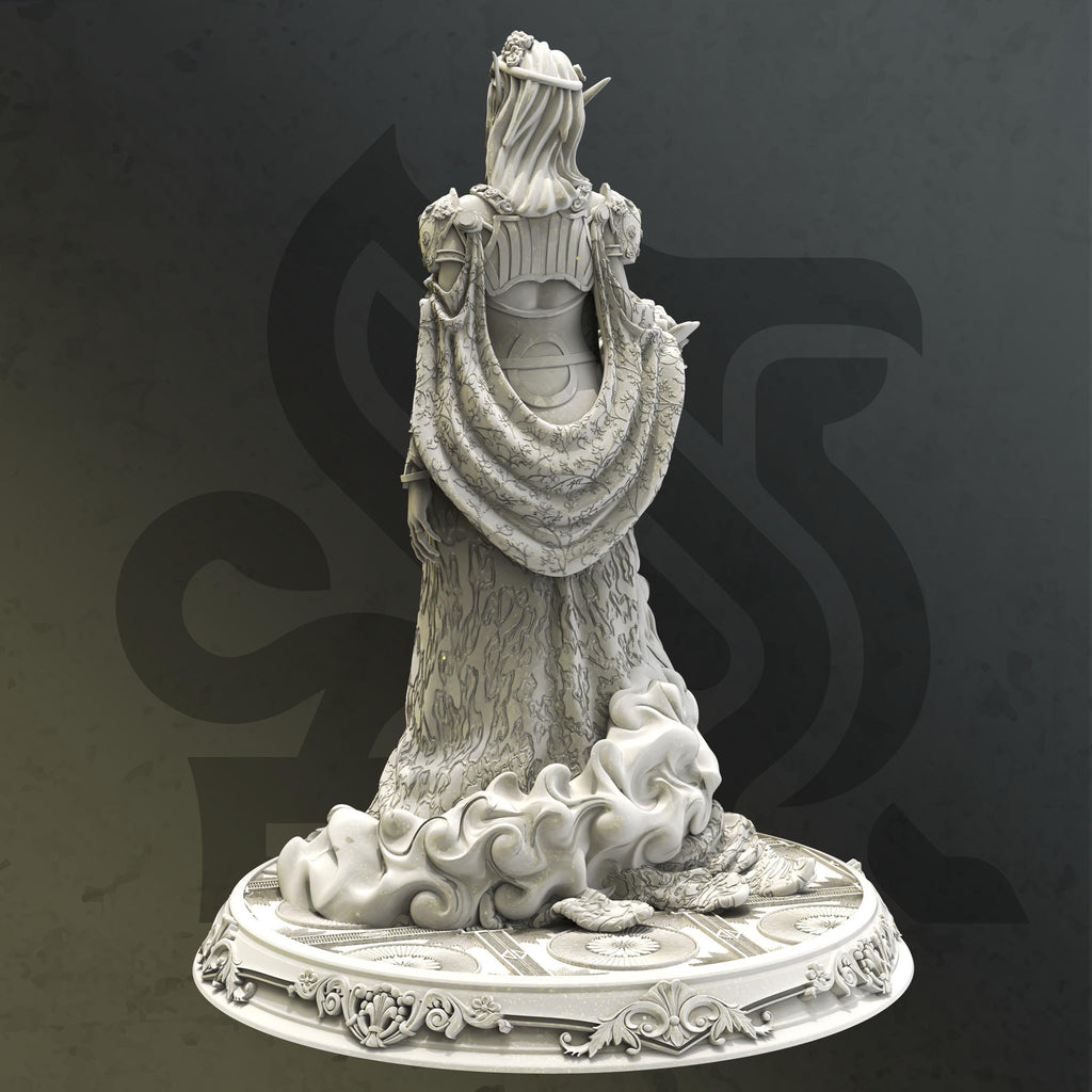 Cedhelieth Drow Elf Mage DND Miniature | 32mm Resin RPG Figure Dungeons and Dragons