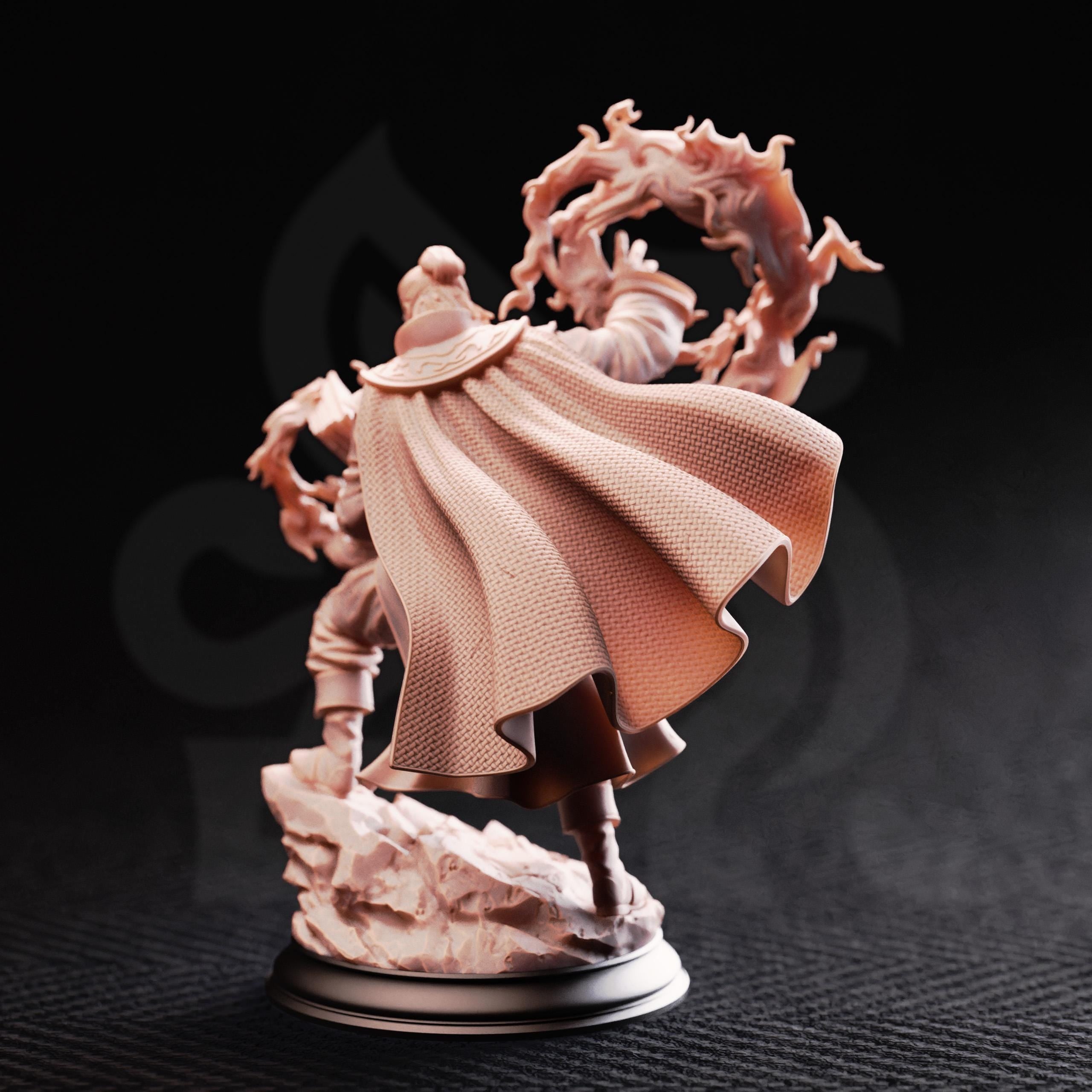 Aaron Drafthold Mage DND Miniature | 32mm Resin RPG Figure Dungeons and Dragons