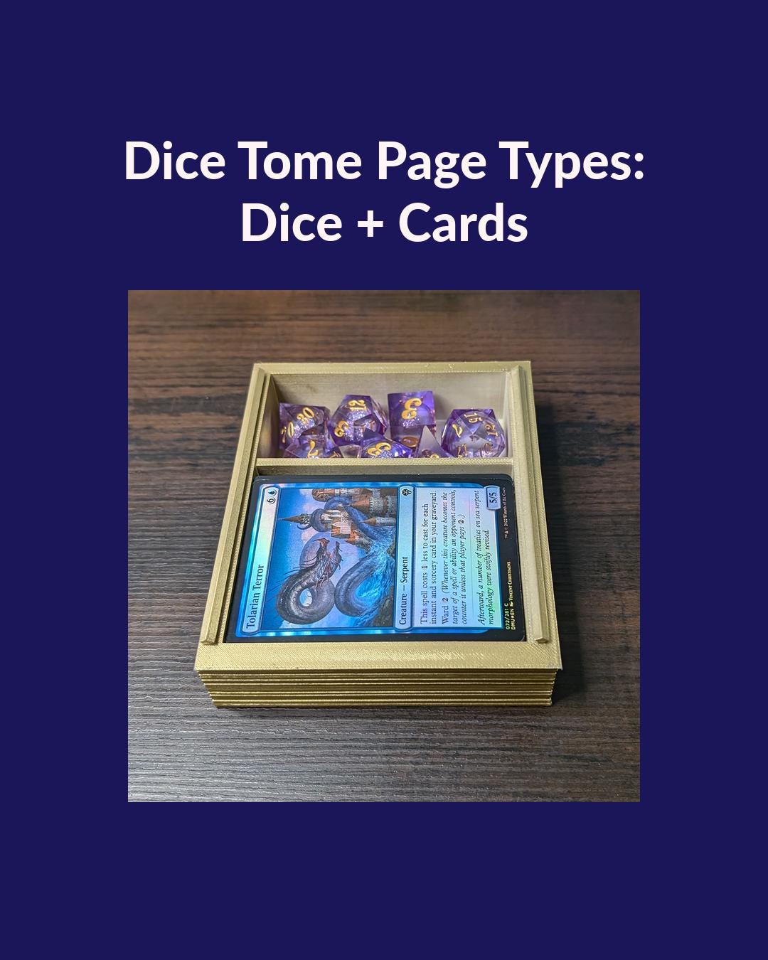 Luna Moth Tower Book | Dungeons & Dragons Dice Storage Tome | RPG Dice Tray | Bardic Gift | TTRPG Accessory Organiser