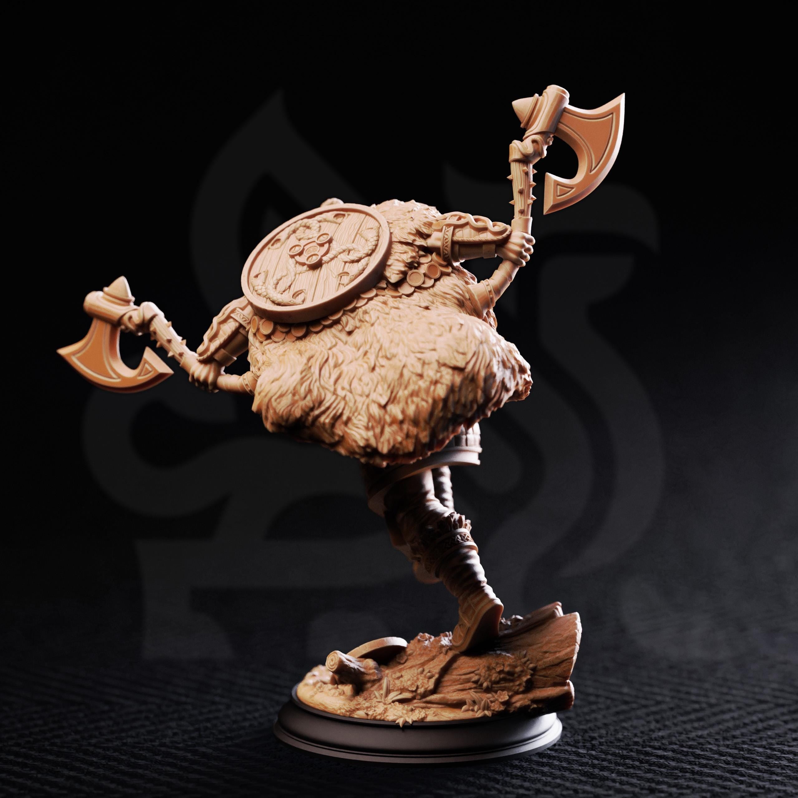 Magnar Nordic War Chief| Human Fighter Barbarian Viking | 32mm / 28mm / 75mm | Ideal for Tabletop RPGs | Dungeons and Dragons - Dm Stash