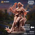 Mabel Bard of Hearts Elf Mage DND Miniature | 32mm Resin RPG Dungeons and Dragons
