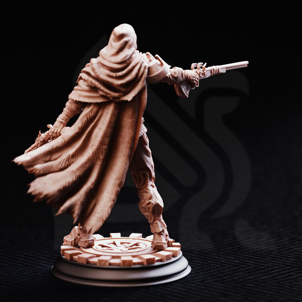 Big Iron | Pirate Warforged Fighter Ranger Gunslinger | 32mm / 28mm / 75mm | Ideal for Tabletop RPGs | Dungeons and Dragons - Dm Stash