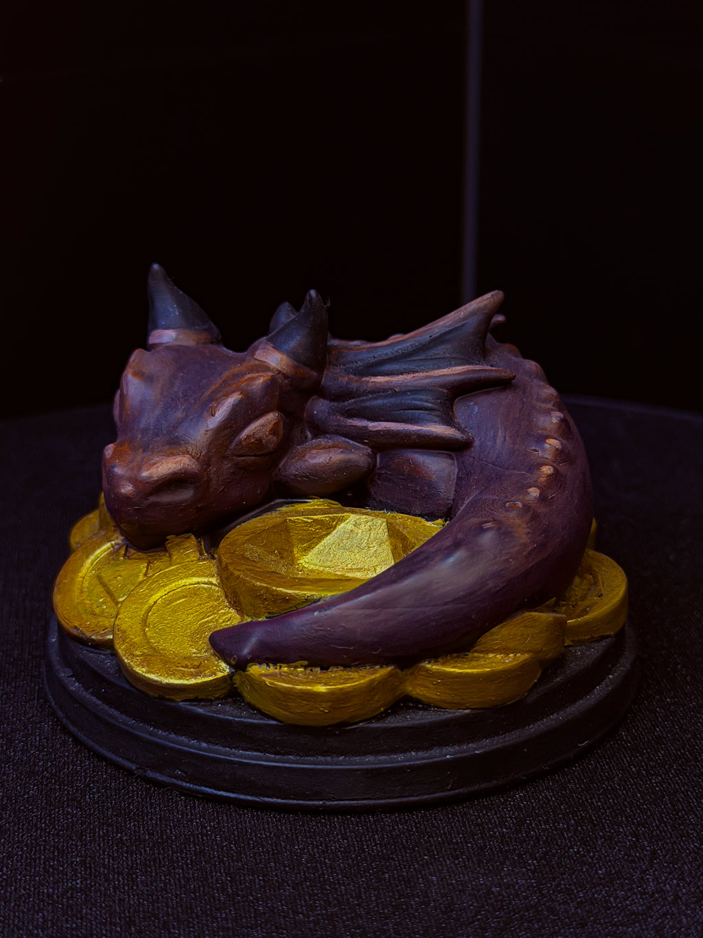 Dragon Dice Guardian | Hand-Painted D20 Holder | Painted Dragon Miniature | TTRPG Desk Accessory