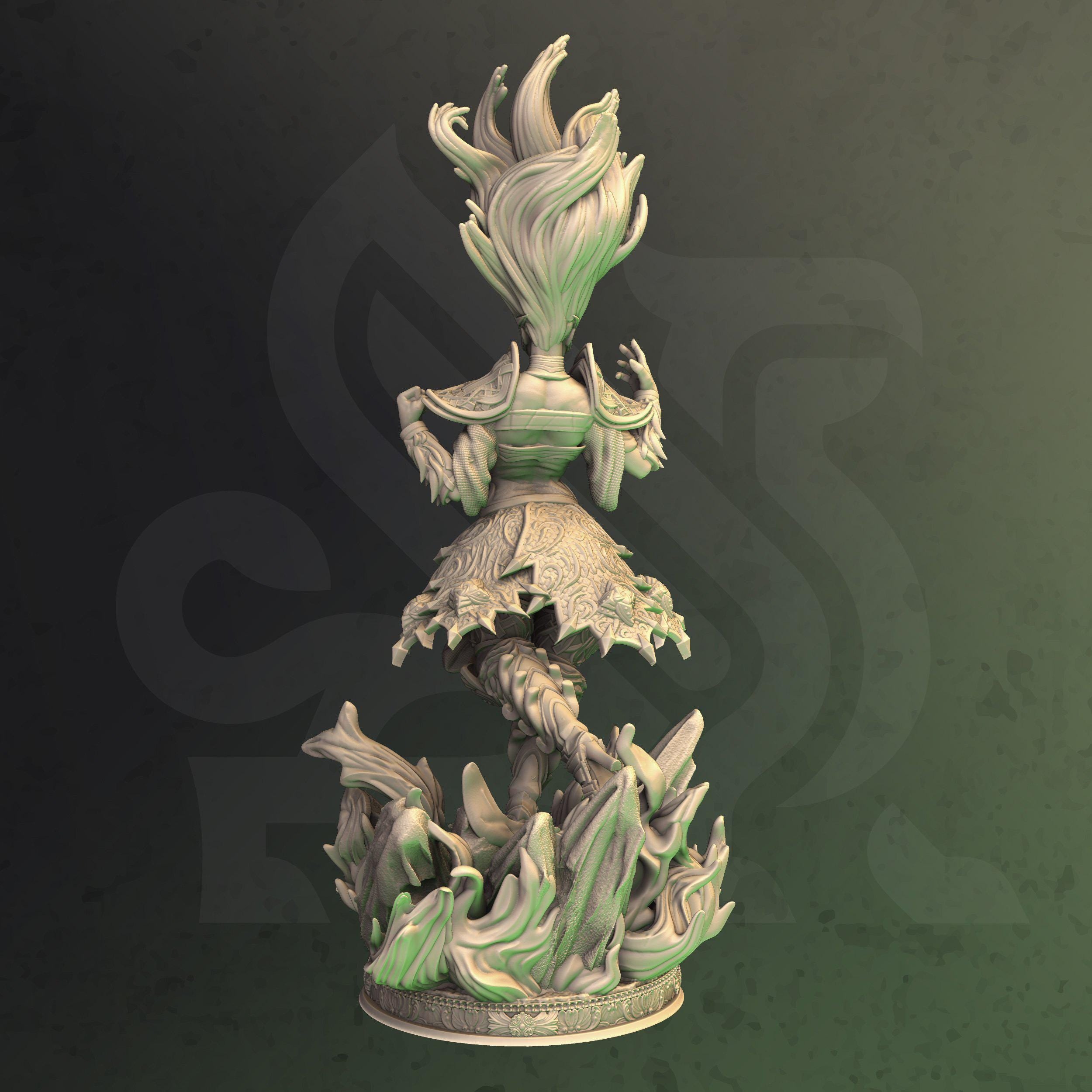 Eleni The Dryad DND Miniature | 32mm Resin RPG Figure Dungeons and Dragons
