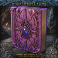 Spider Tome Tower Book | Dungeons & Dragons Dice Storage Tome | RPG Dice Tray | Bardic Gift | TTRPG Accessory Organiser | Drow Underdark