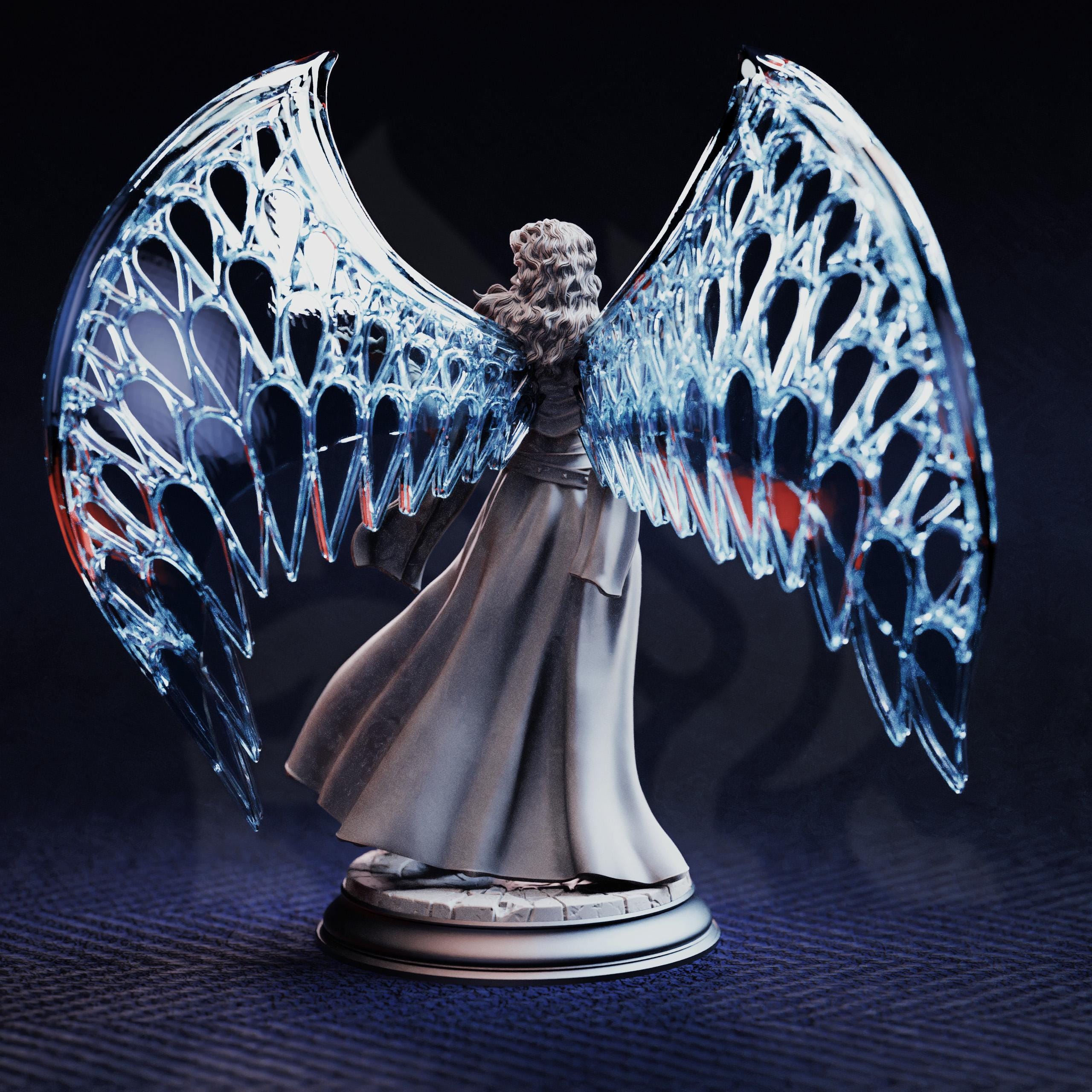 Vitria Prismatic Angel Cleric DND Miniature | 32mm Resin RPG Figure Dungeons and Dragons
