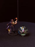 Pre-Painted D&D Miniature | Dark Warlock | OSL Spellbook | Hand-Painted Fantasy Character | TTRPG Ready