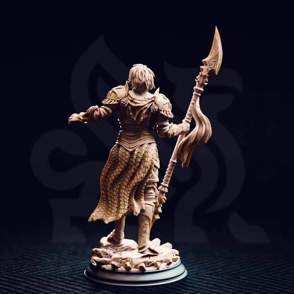Vendimar Dark Sun Paladin | Human Elf Fighter Paladin | 32mm / 28mm / 75mm | Ideal for Tabletop RPGs | Dungeons and Dragons - Dm Stash