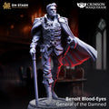 Beniot Bloodeyes Vampire General DND Miniature | 32mm Resin RPG Figure Dungeons and Dragons