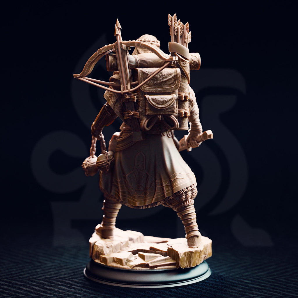 Anatolius Of The Far Sands |  Warforged Fighter Ranger  | 32mm / 28mm / 75mm | Ideal for Tabletop RPGs | Dungeons and Dragons - Dm Stash