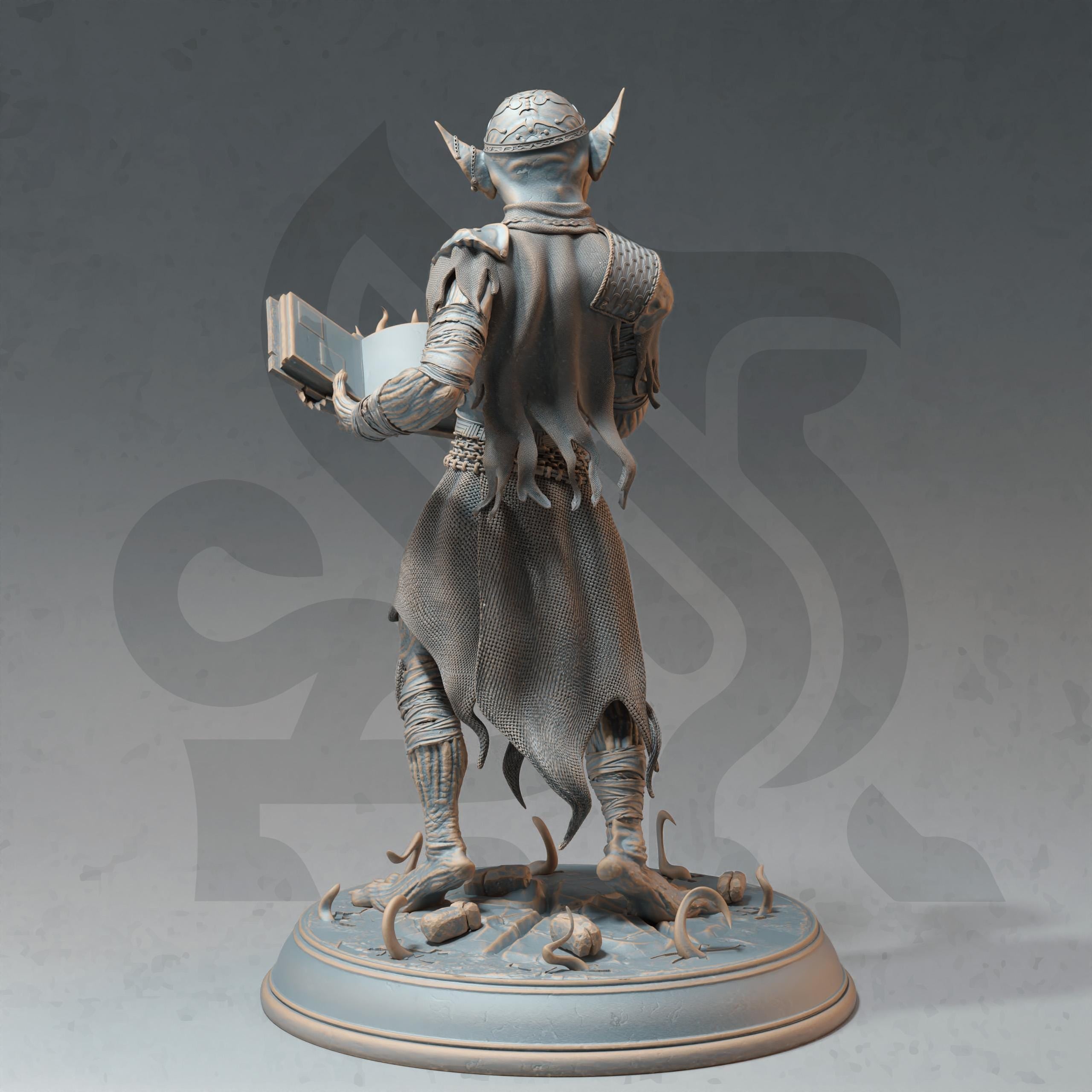 Mana Goblin Sorcerer | Monster Enemy NPC Villian | 32mm / 28mm / 75mm | Ideal for Tabletop RPGs | Dungeons and Dragons - Dm Stash