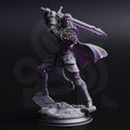Servant of Vaesirak | Drow Dark Elf Paladin Fighter | 32mm / 28mm / 75mm | Ideal for Tabletop RPGs | Dungeons and Dragons - Dm Stash
