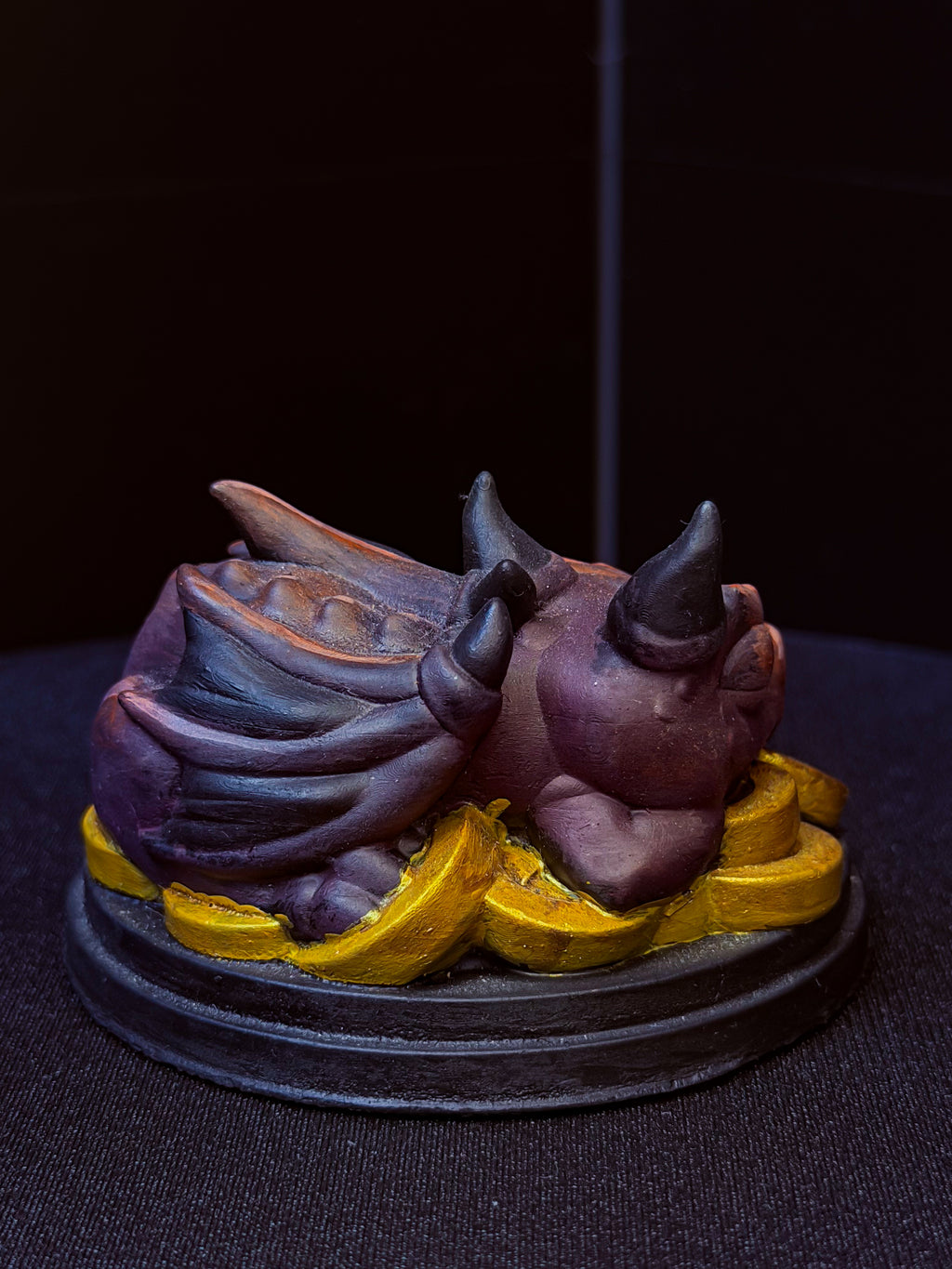 Dragon Dice Guardian | Hand-Painted D20 Holder | Painted Dragon Miniature | TTRPG Desk Accessory