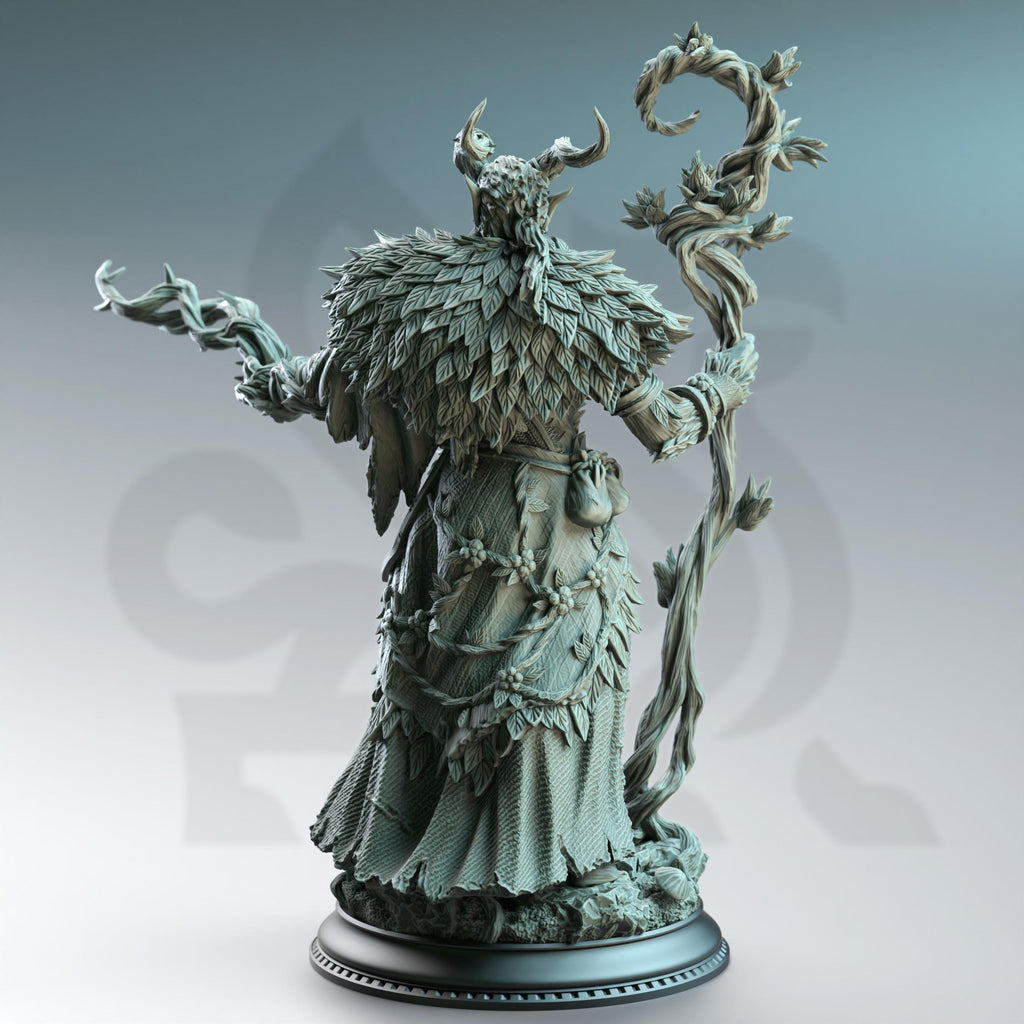 Old Blackhorn | Satyr Druid | 32mm / 28mm / 75mm | Ideal for Tabletop RPGs | Dungeons and Dragons - Dm Stash
