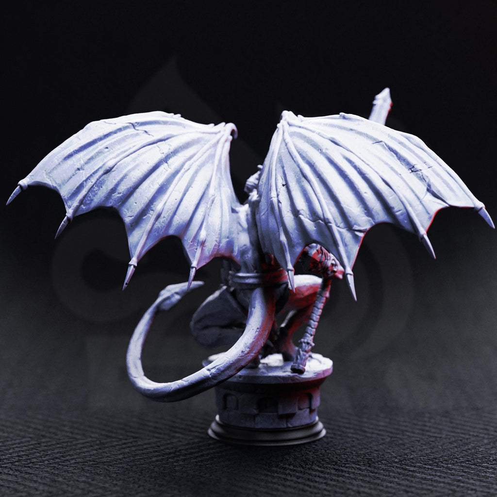 Bell Tower Gargoyle | NPC Monster Enemy Creature CoS | 32mm / 28mm / 75mm | Ideal for Tabletop RPGs | Dungeons and Dragons - Dm Stash