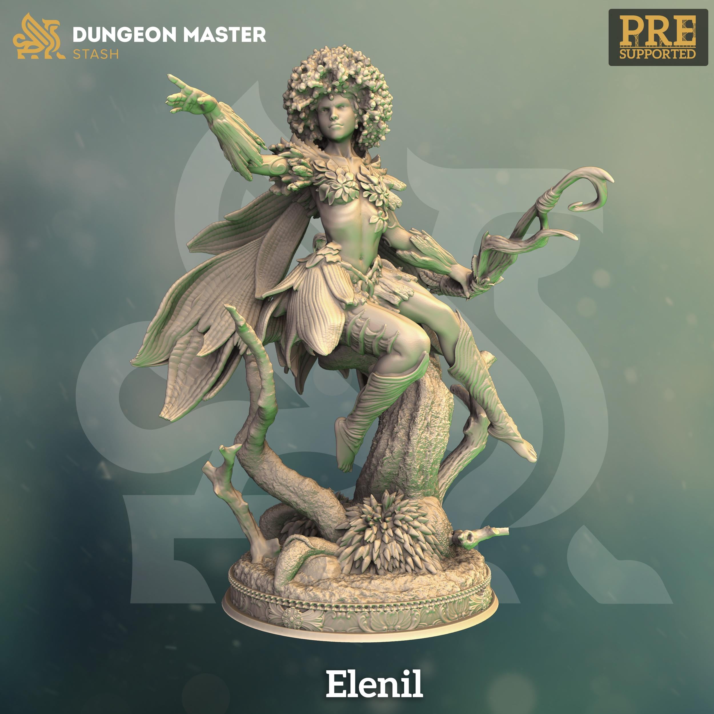 Eleni The Dryad DND Miniature | 32mm Resin RPG Figure Dungeons and Dragons