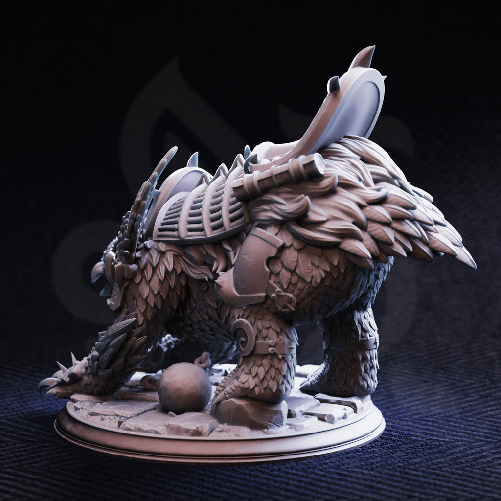 War Owlbear | 'Old Betty' DND Miniature | 32mm Resin RPG Figure Dungeons and Dragons