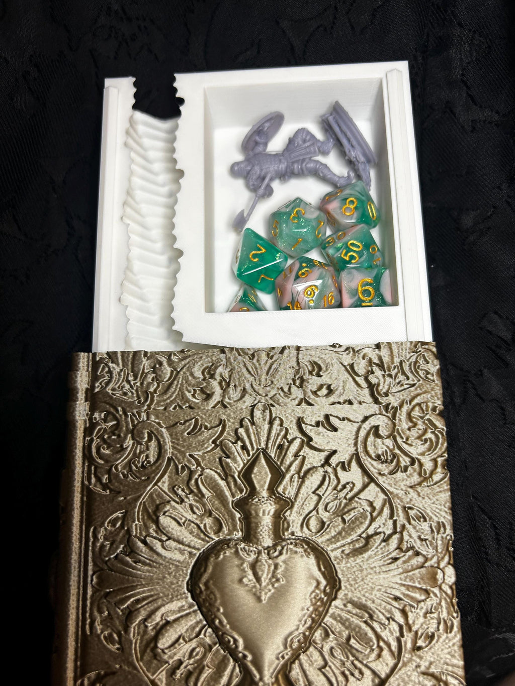 Tome Of Healing Potion Dice Tower Book | Dungeons & Dragons Dice Storage Tome | RPG Dice Tray | Bardic Gift | TTRPG Accessory Organiser