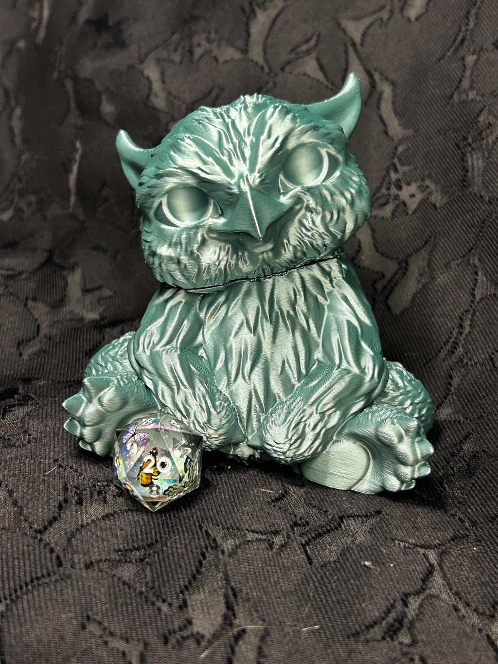 Baby Owlbear Dice Vault | Cute DND Dice Holder | Owlbear Dice Storage Box | Fantasy Dice Case | Holds 1 Dice Set | DND Gift