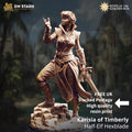Karisia | Half Elf Ranger Warlock Fighter Paladin | 32mm / 28mm / 75mm | Ideal for Tabletop RPGs | Dungeons and Dragons - Dm Stash